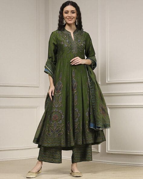 Ethnic Wear Biba Party Wear Anarkali Suits Buy Green Kurta Suit Sets For Women By Biba Ethnic Wear Biba Party Wear Anarkali Suits Buy Green Kurta Suit Sets For Women By Biba
