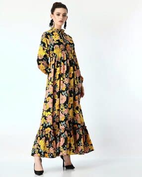 zwerlon x ag Women Floral Print Fit & Flare Dress-picture-43