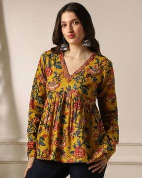 Women Floral Printed Tunic-image-30