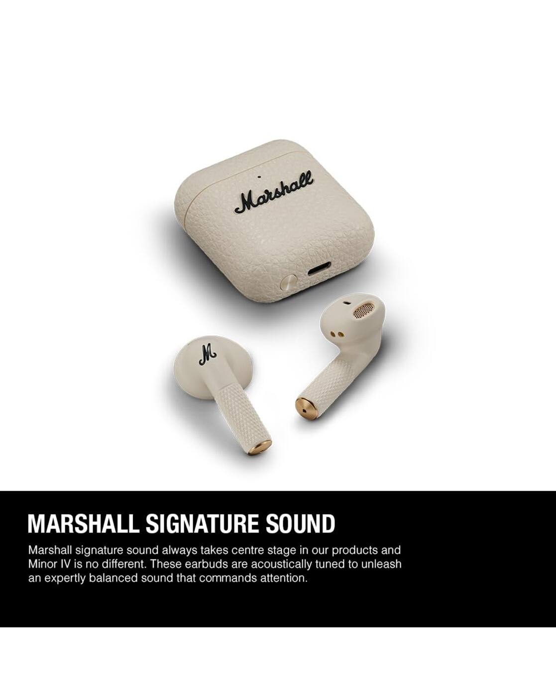 Buy Cream Headphones for Tech by Marshall Online | Ajio.com