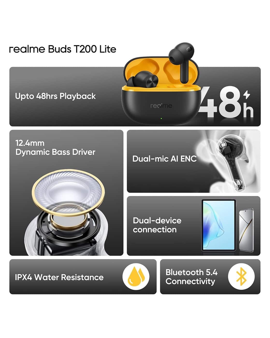 Buy Black Headphones for Tech by Realme Online