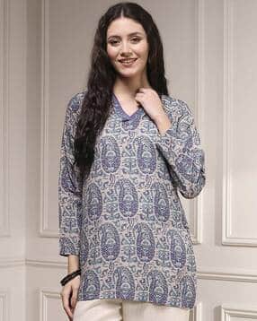 biba Women Paisley Print Straight Kurti-picture-38