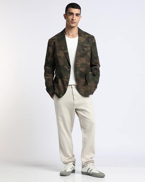 Buy Olive Blazers Waistcoats for Men by Altheory by AZORTE