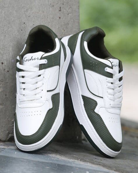 KOSHER Men Sneakers with Faux Leather Upper