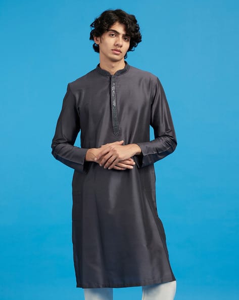 Diwas by Manyavar Men Regular Fit Kurta with Insert Pocket
