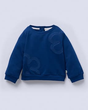 ed-a-mamma Girls Embroidered Regular Fit Cotton Sweatshirt-picture-26