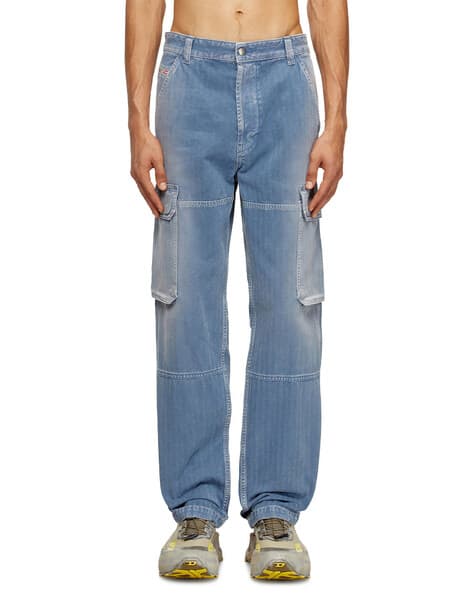 DIESEL Relaxed Jeans D-Cali Ocbdm DIESEL Relaxed Fit Men Dark Blue 