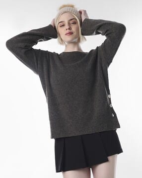 only Women Relaxed Fit Round-Neck Sweater-picture-41