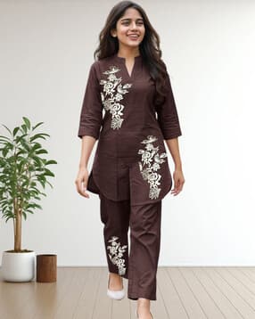 sevgi Girls Floral Print 2-Piece Kurta Set-picture-34