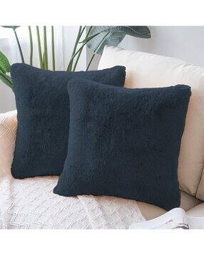 luxehome international Pack of 2 Square Shape Microfiber Cushion Covers-picture-21