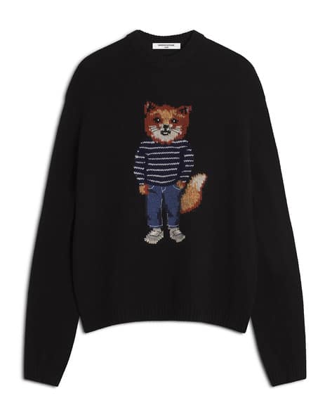 Buy Black Sweaters & Cardigans for Men by Maison Kitsune Online
