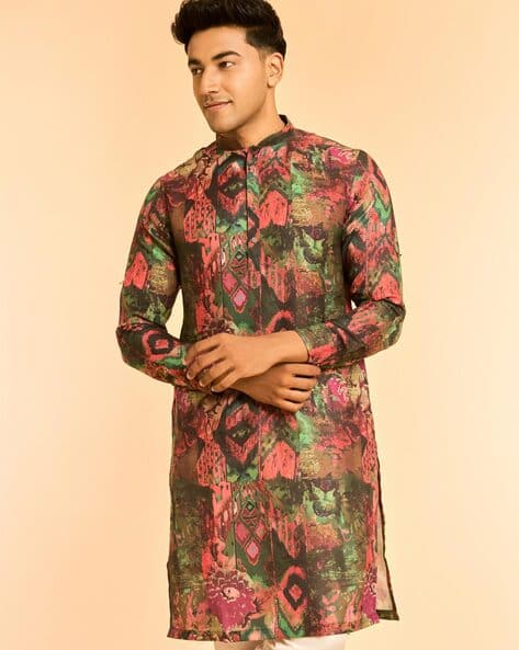 Diwas by Manyavar Men Printed Regular Fit Kurta