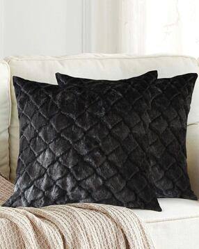 luxehome international Pack of 2 Square Shape Microfiber Cushion Covers-picture-49