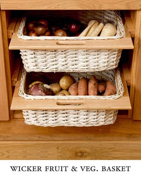 Wicker Basket For Modular Kitchen