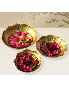 Set of 3 Round-Shaped Decorative Bowls 