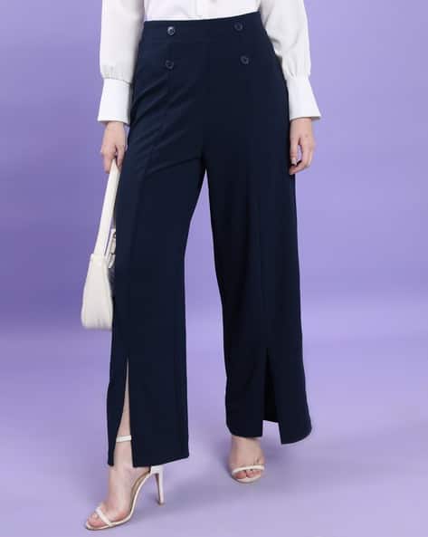 Tokyo Talkies Women Mid-Rise Flared Trousers
