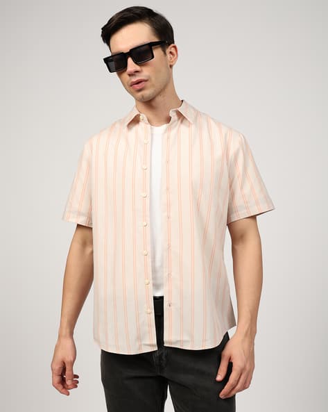 Calvin Klein Jeans Men Striped Regular Fit Shirt