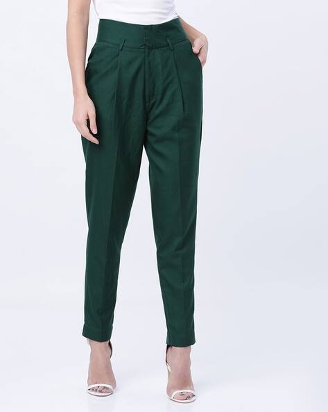 Tokyo Talkies Women Mid-Rise Slim Fit Trousers
