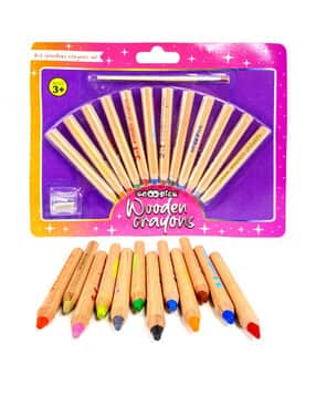 scoobies Set of 12 Mr All Rounder Wooden Watercolor Crayons-picture-19