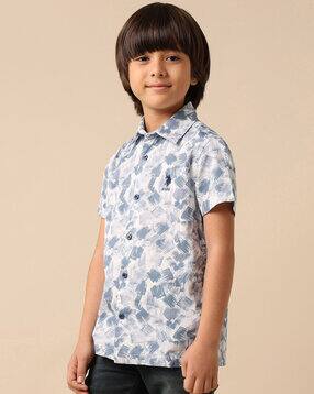 u.s. polo assn. Boys Abstract Regular Fit Shirt-picture-31