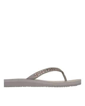 skechers Women Embellished Thong-Strap Flip-Flops-picture-17