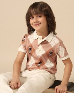 u.s. polo assn. Boys Checked Regular Fit Polo T-Shirt-picture-12