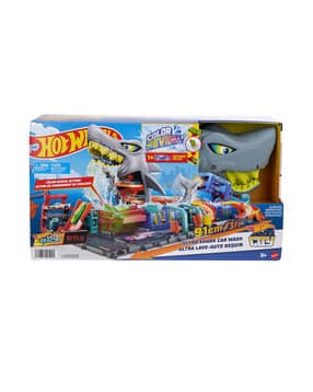 hot wheels City Shark Car Wash Station Track Set-picture-29