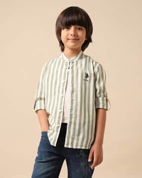 u.s. polo assn. Boys Stripes Regular Fit Shirt-picture-42