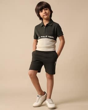 u.s. polo assn. Boys Colourblock Regular Fit Polo T-Shirt-picture-13
