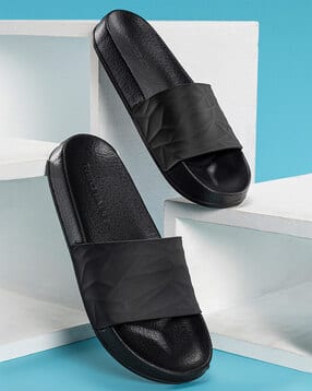red tape Men Embossed Logo Slide Flip Flops-picture-46