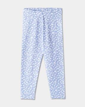 r&b Girls Floral Print Leggings with Elasticated Waist-picture-52