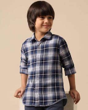 u.s. polo assn. Boys Checks Regular Fit Shirt-picture-17