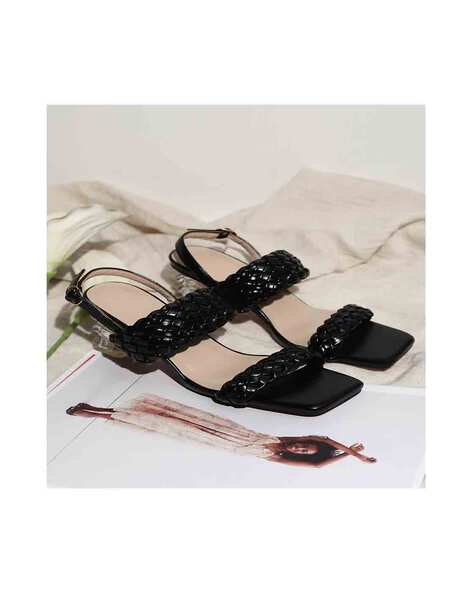 Lulu & Sky Women Open-Toe Chunky Heeled Sandals