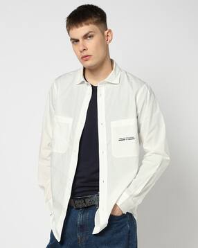 armani exchange Relaxed Fit Marina Shirt with Flap Pockets-picture-18