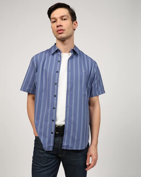 Calvin Klein Jeans Men Striped Regular Fit Shirt