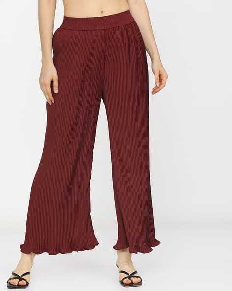 Tokyo Talkies Women Mid-Rise Wide Leg Trousers