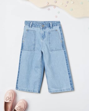 max Girls Washed Wide Leg Jeans-picture-24