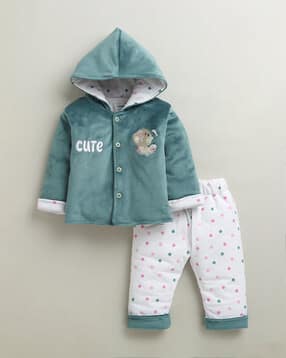 bumzee Polka-Dot Hooded-Neck Set-picture-15