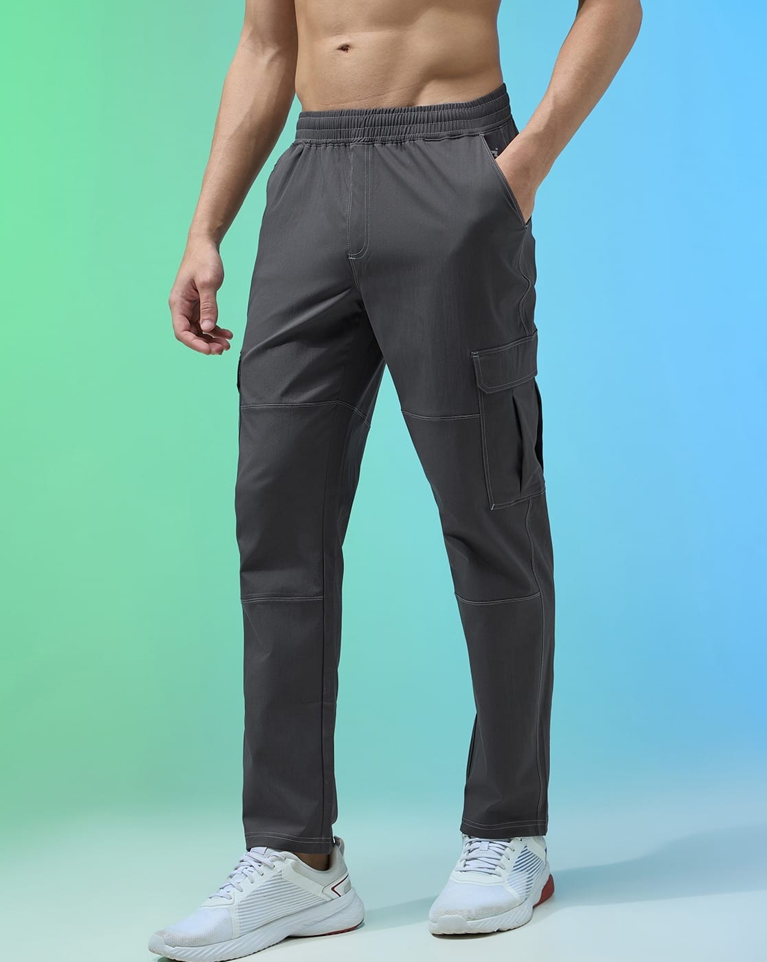 Buy Woodland Grey Track Pants for Men by TECHNOSPORT Online | Ajio.com