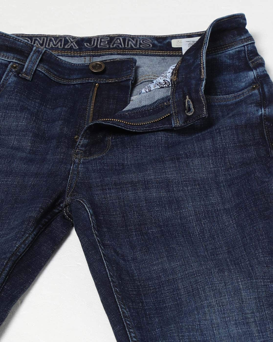 Men Mid-Wash Slim Fit Jeans