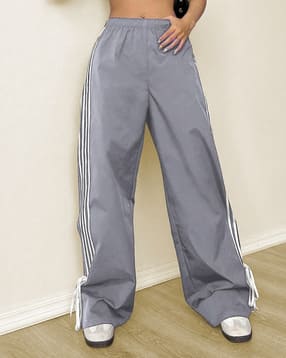 qioa Women Striped Relaxed Fit Pleated Pants-picture-26