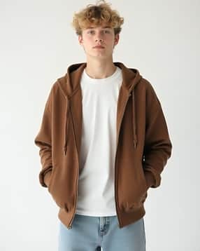 cozy & cove Men Regular Fit Hoodie with Zip-Front-picture-30