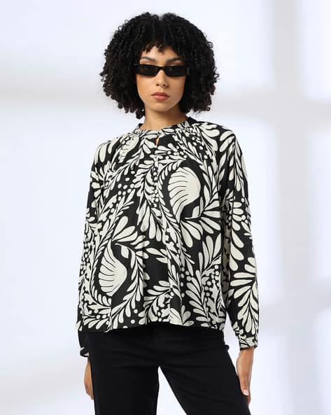 Women Floral Print Relaxed Fit Top
