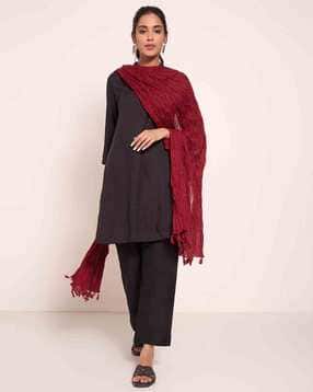 rangmanch by pantaloons Women Dupatta with Tassels-picture-36