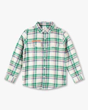 Boy Checked Relaxed Fit Shirt