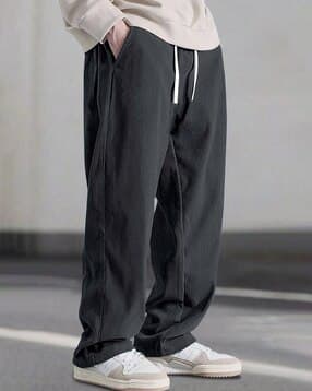 fabflee x ag Men Relaxed Fit Flat-Front Trousers-picture-28
