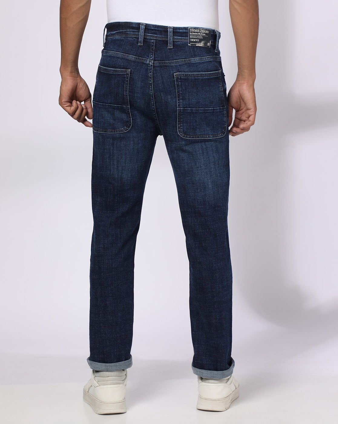 Men Mid-Wash Slim Fit Jeans