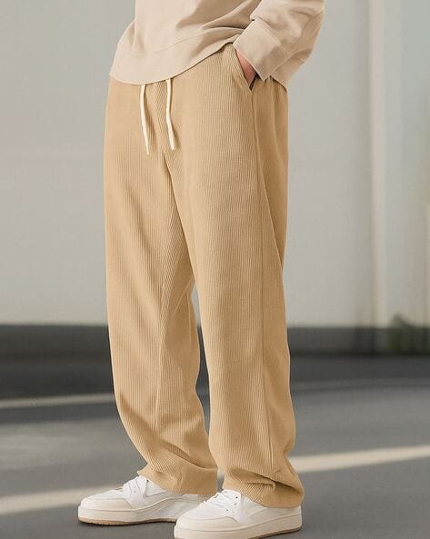 Buy Beige Trousers & Pants for Men by Fabflee X AG Online | Ajio.com