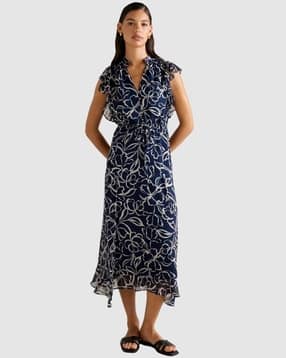 forever new Women Floral Print A-Line Dress-picture-13