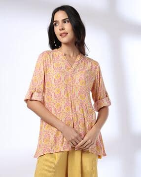 Women Floral Print A-Line Kurti